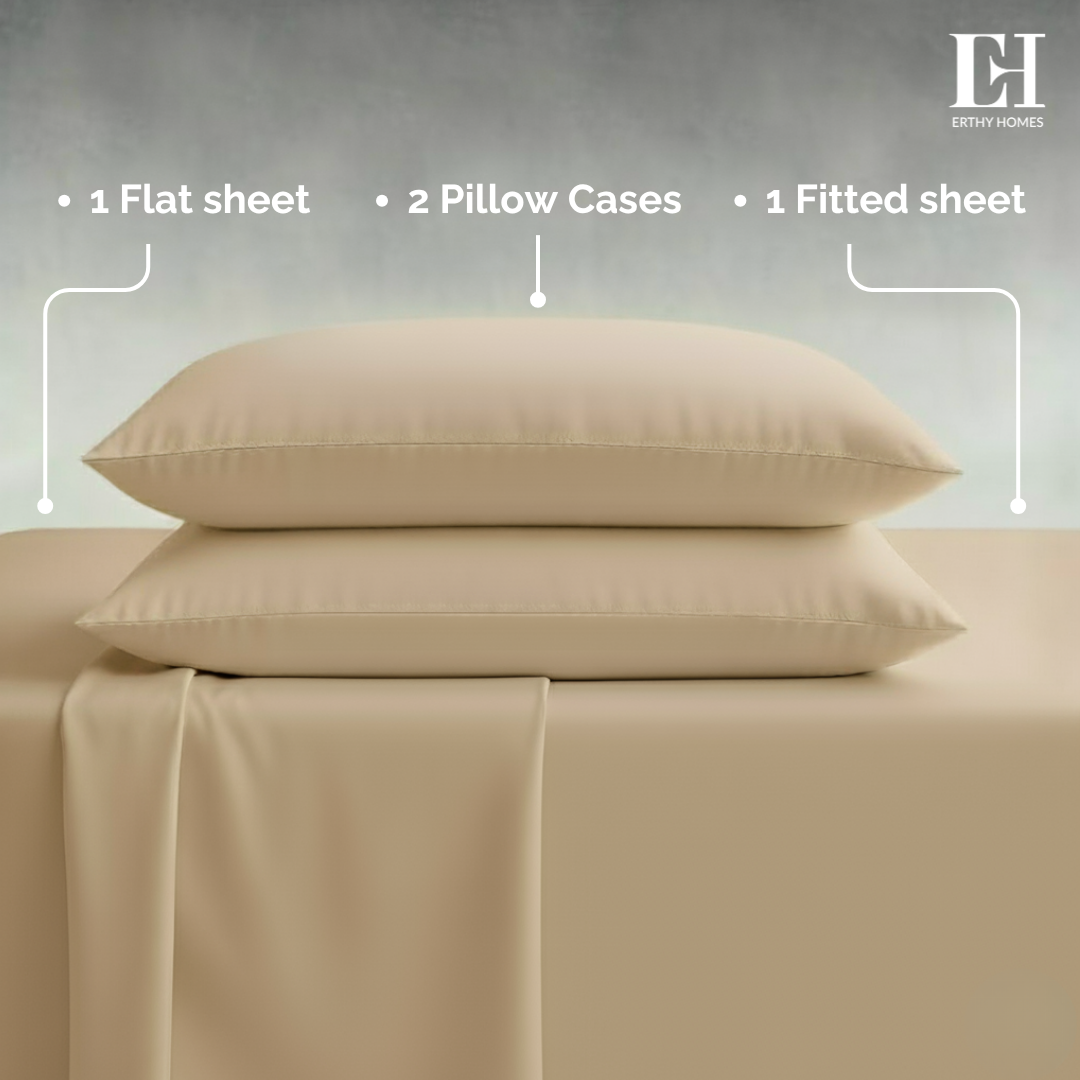4-Piece Bed Sheet Solid Set